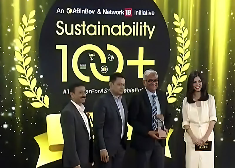 Grasim wins the Water Stewardship category of the NW18 (CNBC) Sustainability100 plus Award