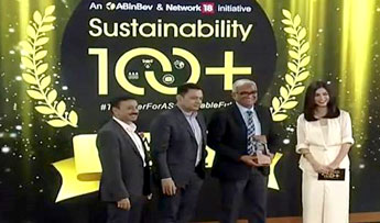 Grasim wins the Water Stewardship category of the NW18 (CNBC) Sustainability100 plus Award