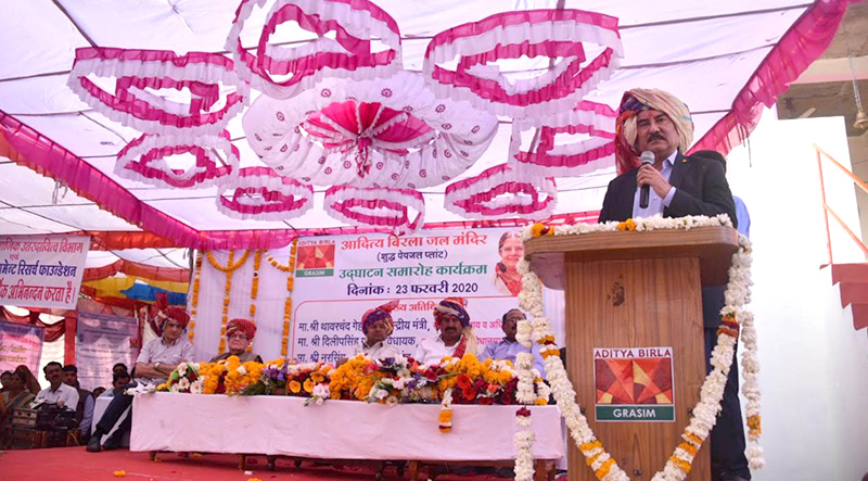 Grasim sets up a Reverse Osmosis (RO) plant in Parmarkedhi village, Nagda MP for safe drinking water for villagers