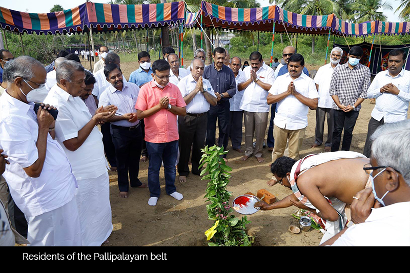 Residents of the Pallipalayam belt