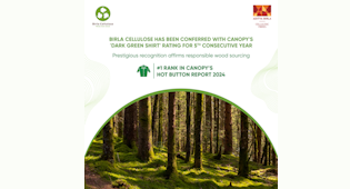 Birla Cellulose Achieves Top Ranking in Canopy's 2024 Hot Button Report